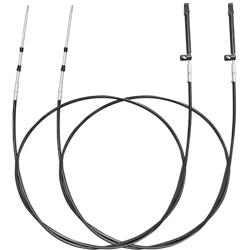 2PCS GEN II Throttle Shift Remote Control Cable Compatible with 10FT