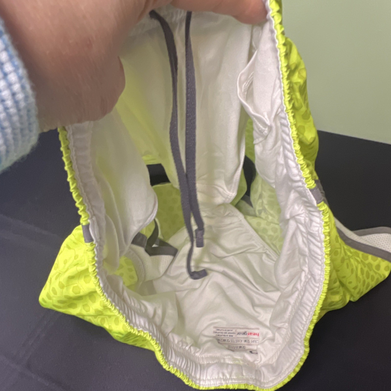 Under Armour HeatGear Women's Athletic Geometric Print Shorts Yellow Medium