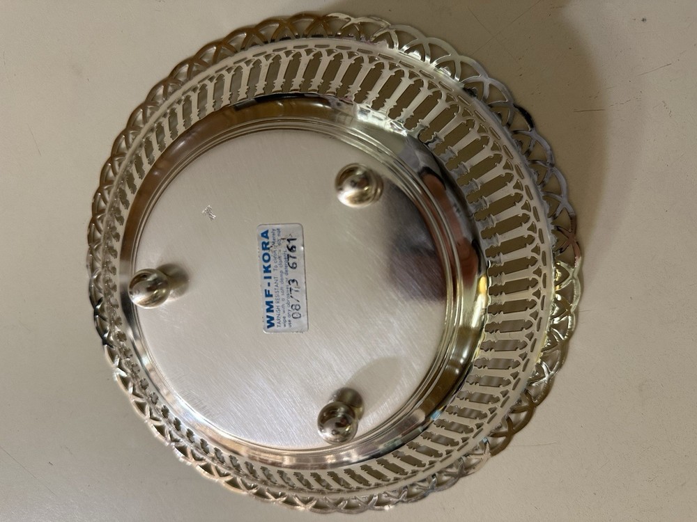 Vintage WMF-IKORA Tarnish Resistant Silverplated Footed Candy Dish - 08/73 6761