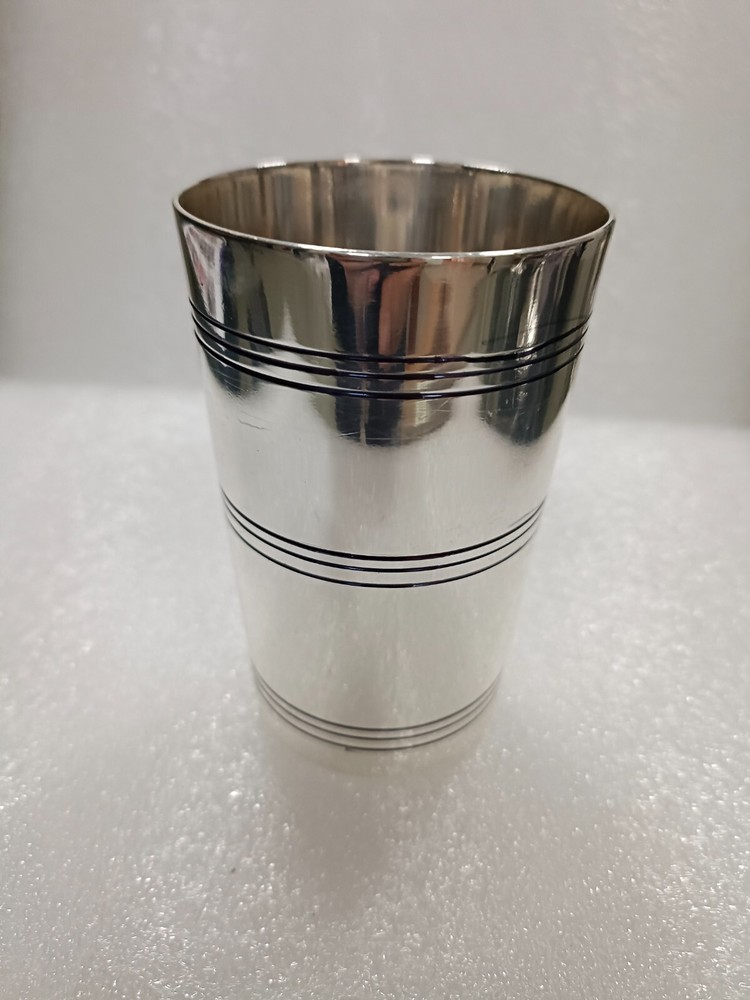 Kiddush glass Judaica silver plated