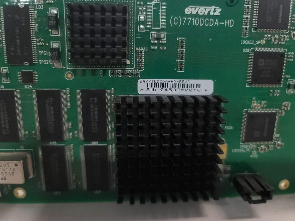 Evertz 7710DCDA-HD HD Down Converter & Distribution Amplifier Module w/ Back