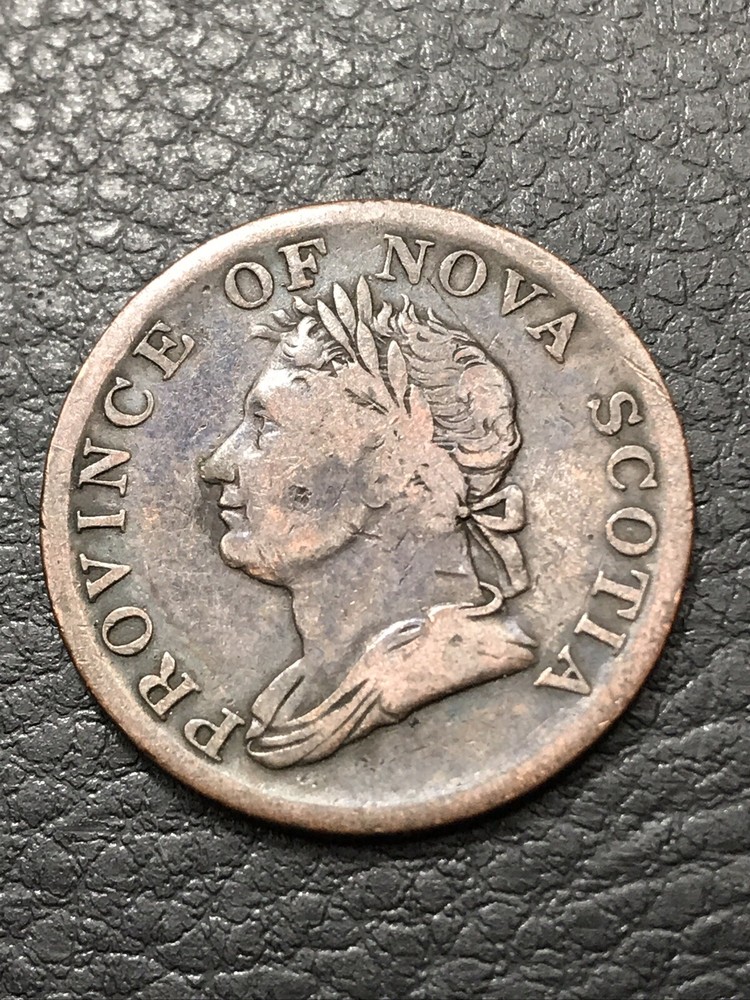 1832 Halfpenny Token Nova Scotia Canada George IV #1832-ETDT