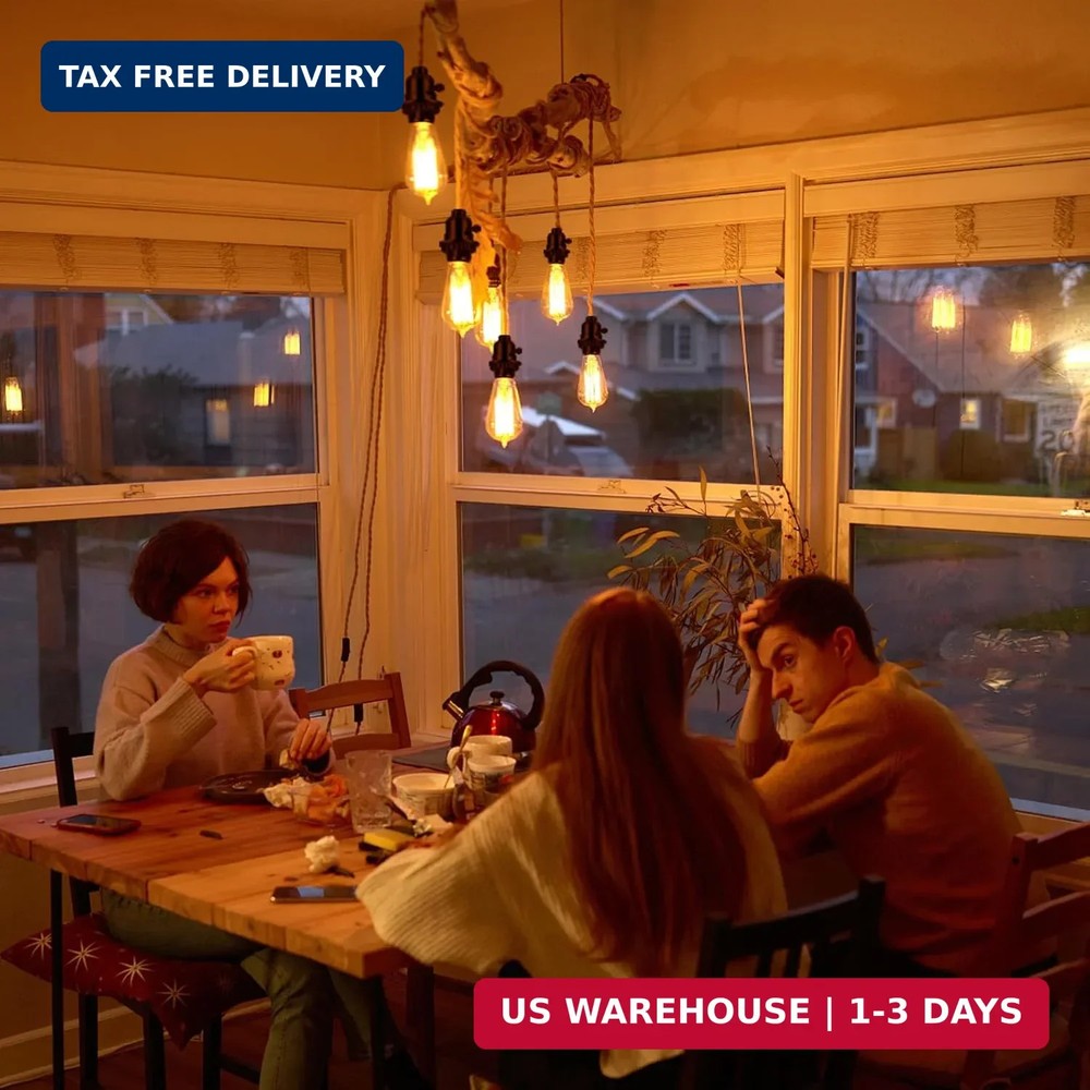 UL Listed E26 Light Socket, Threaded Lamp Socket Replacement with ON/Off Switch