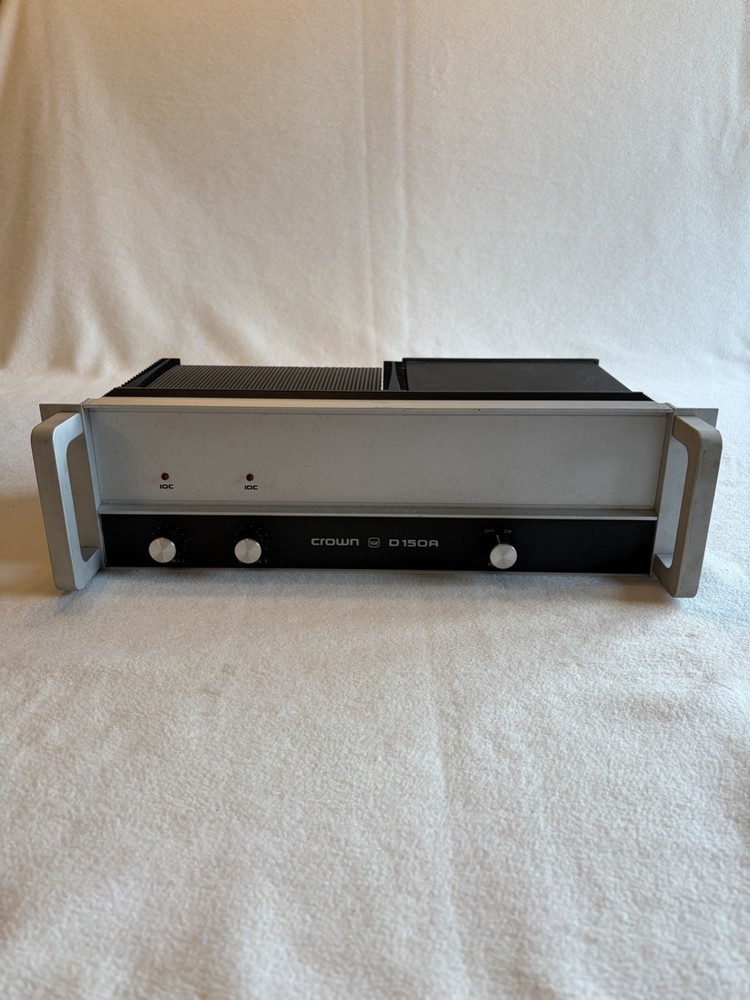Crown D150A Stereo Power Amplifier/Rack Handles Excellent Working! (Unit #2)