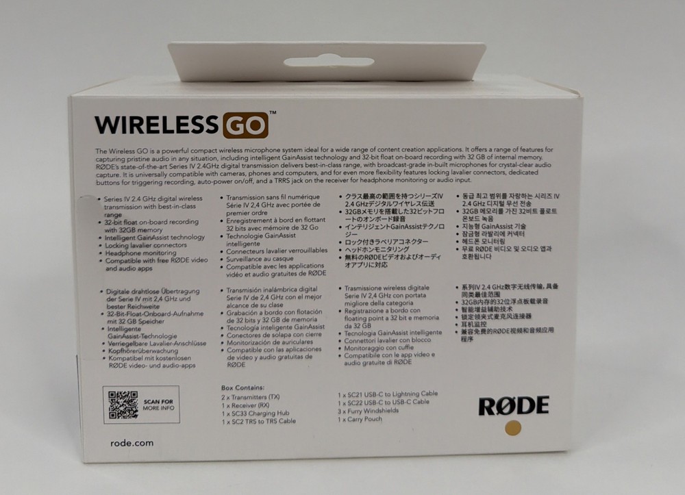 RØDE Wireless GO 3 Moss Microphone System, 32 Bit Float, USB-C, Gain Assist