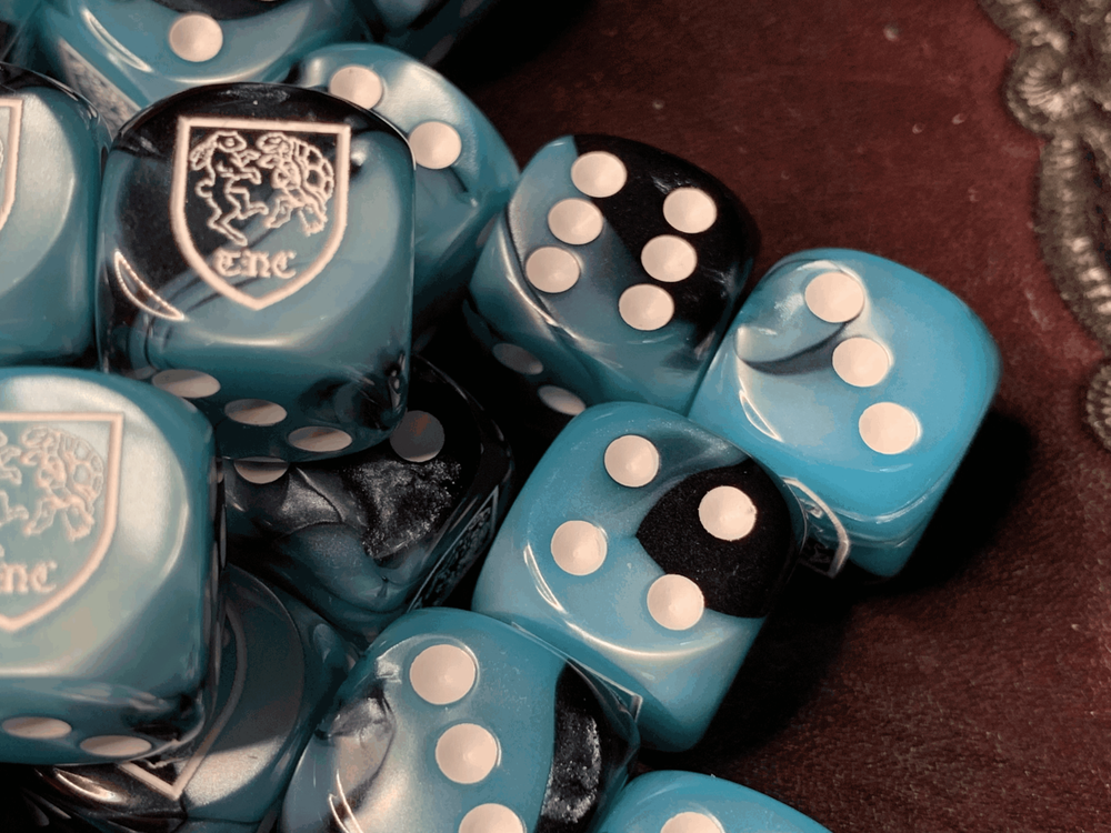 Toroise & Hare Creations Six Sided 16mm D6 Die - Customized Dice Rabbit Turtle