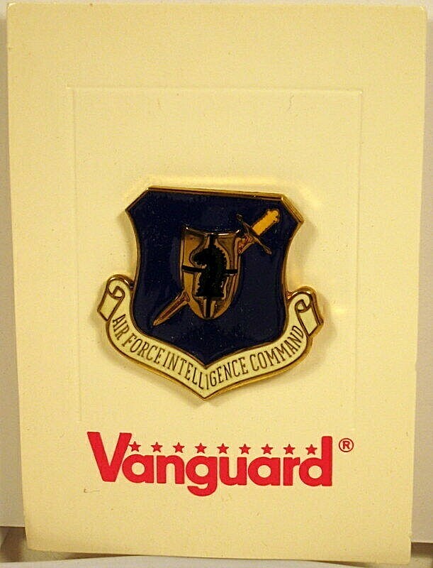 USAF Air Force Intelligence Command Beret Insignia Badge Crest Pin Full Color