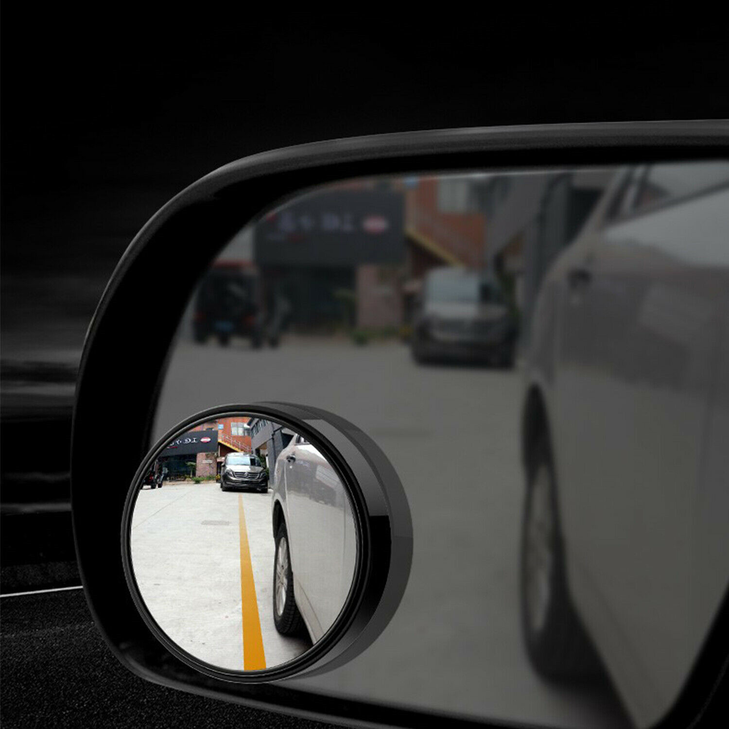 2PCS Blind Spot Mirrors Round HD Glass Convex 360° for Car Side Rear View Mirror
