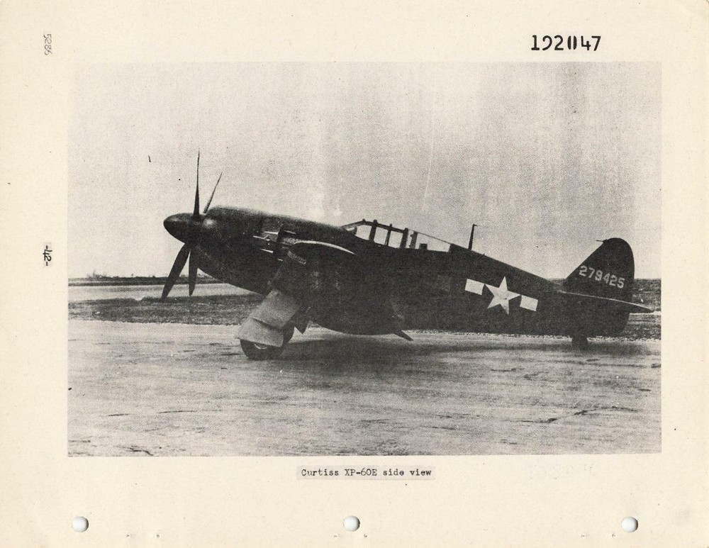 1945 AAF CURTISS-WRIGHT XP-60A,C,E FIGHTER INSPECTION, PERFORMANCE,ACCEPTANCE-CD