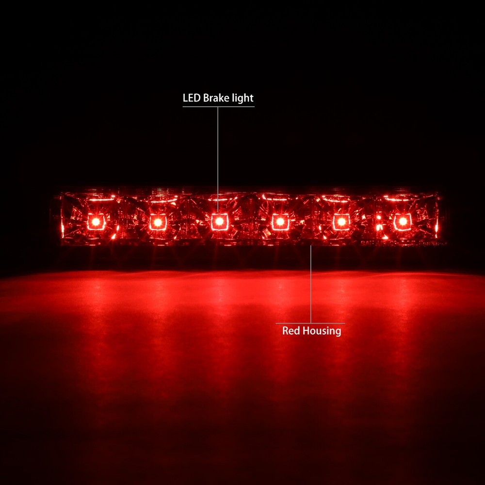 FOR 2003-2017 EXPRESS/GMC SAVANA FULL LED 3RD TAIL THIRD BRAKE LIGHT/LAMP RED