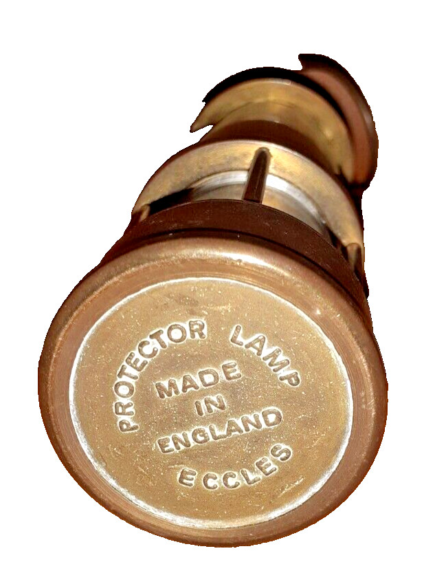 Eccles Miniature Aged Protector Miners Lamp