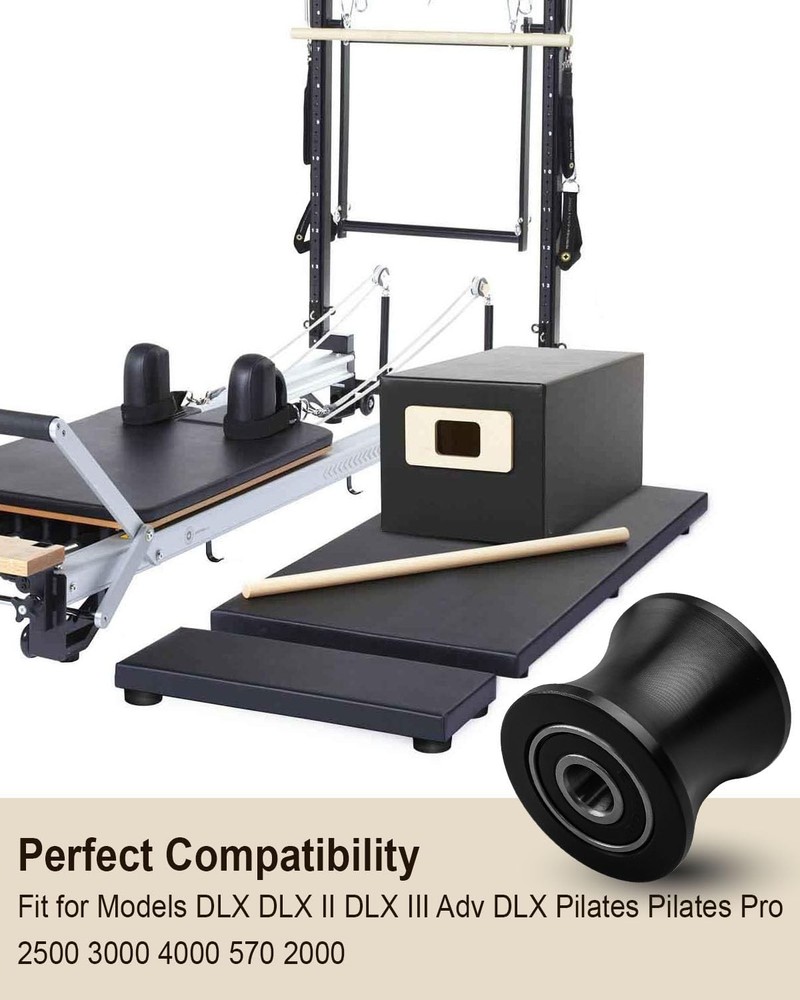 4 PCS Gym Replacement Wheel Rollers Fits Total Trainer Pilates Pro Models