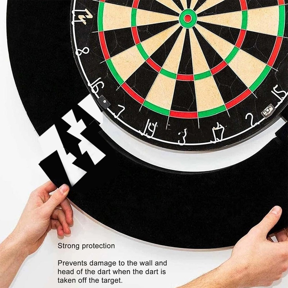 EVA Material Dartboard Protective Ring 3cm Thick Removable Black