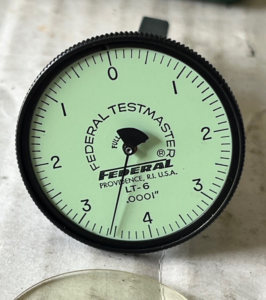 Federal Testmaster Dial Test Indicator w/Case (Model LT-6, 0.0001" Resolution)