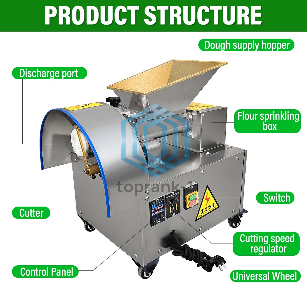 Electric Automatic Dough Cutter Machine Biscuit Dispenser With 3 Sizes Molds
