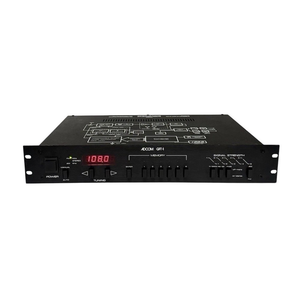 Adcom GFT-1 Quartz Referenced Digital AM/FM Stereo Tuner - WORKING
