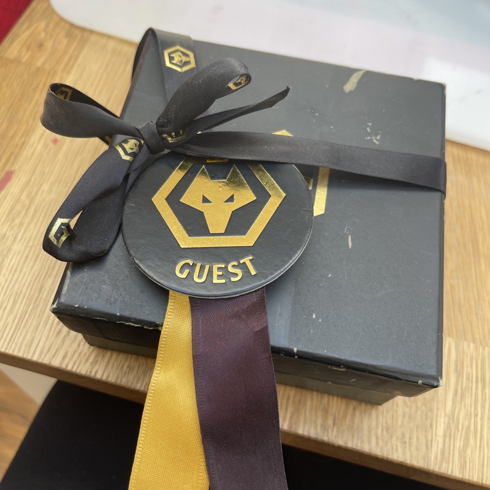WOLVERHAMPTON WANDERERS SILVER PLATE COASTERS/ Guest Gift