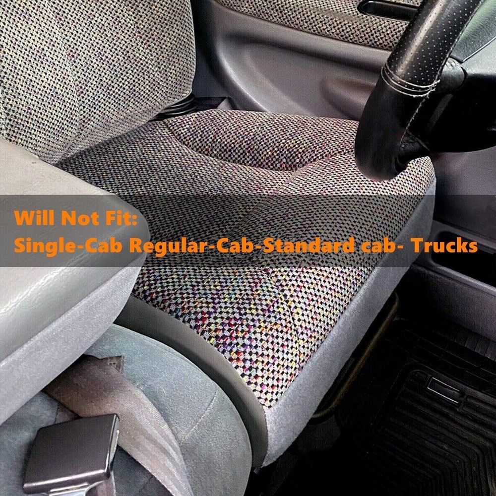 Driver Side Bottom Replacement Seat Cover Fabric Cloth Compatible with Gray