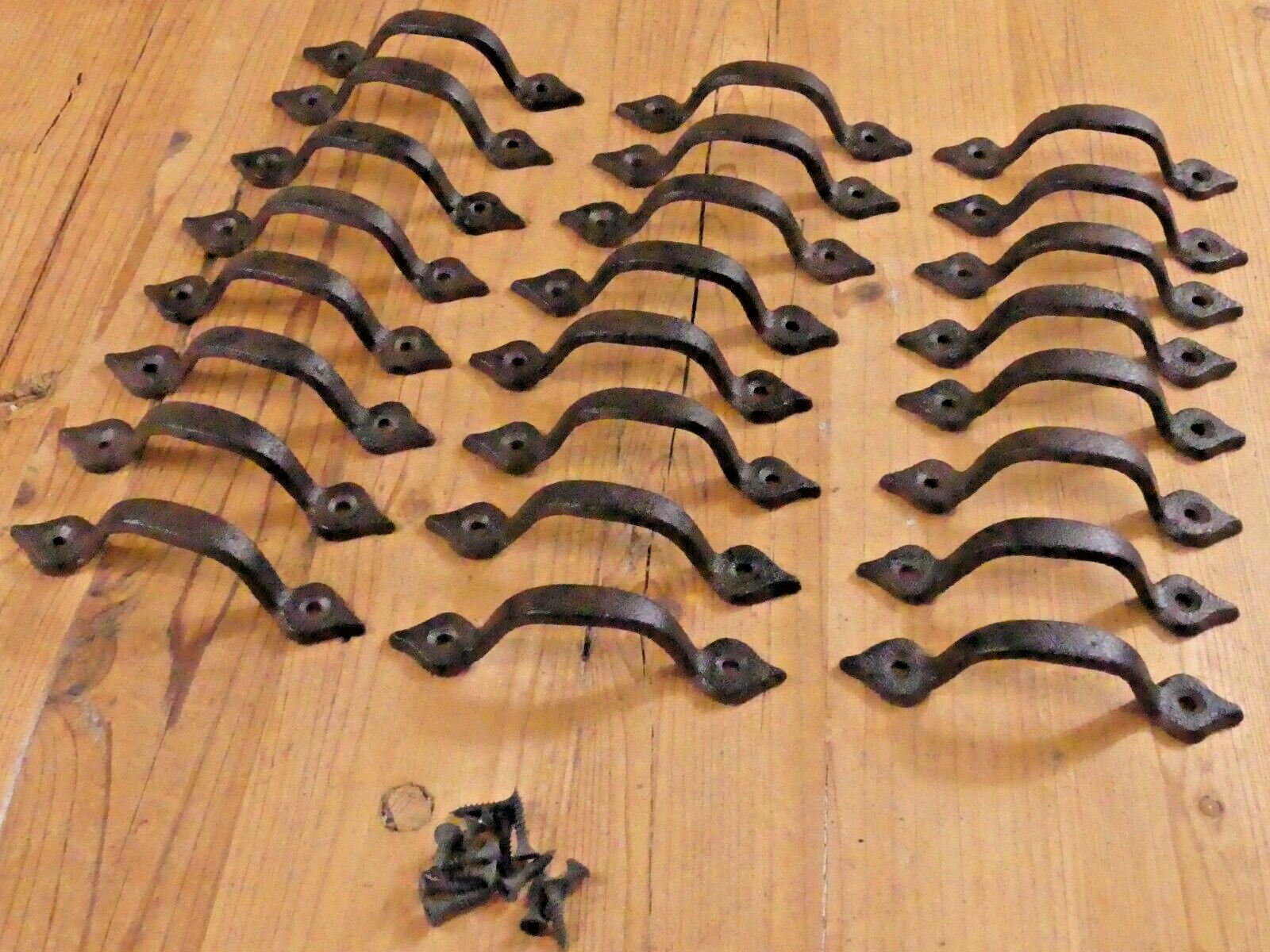 24 Rustic Cabinet Handle Cast Iron Drawer Pull Door Antique Style 4 5/8" Farm