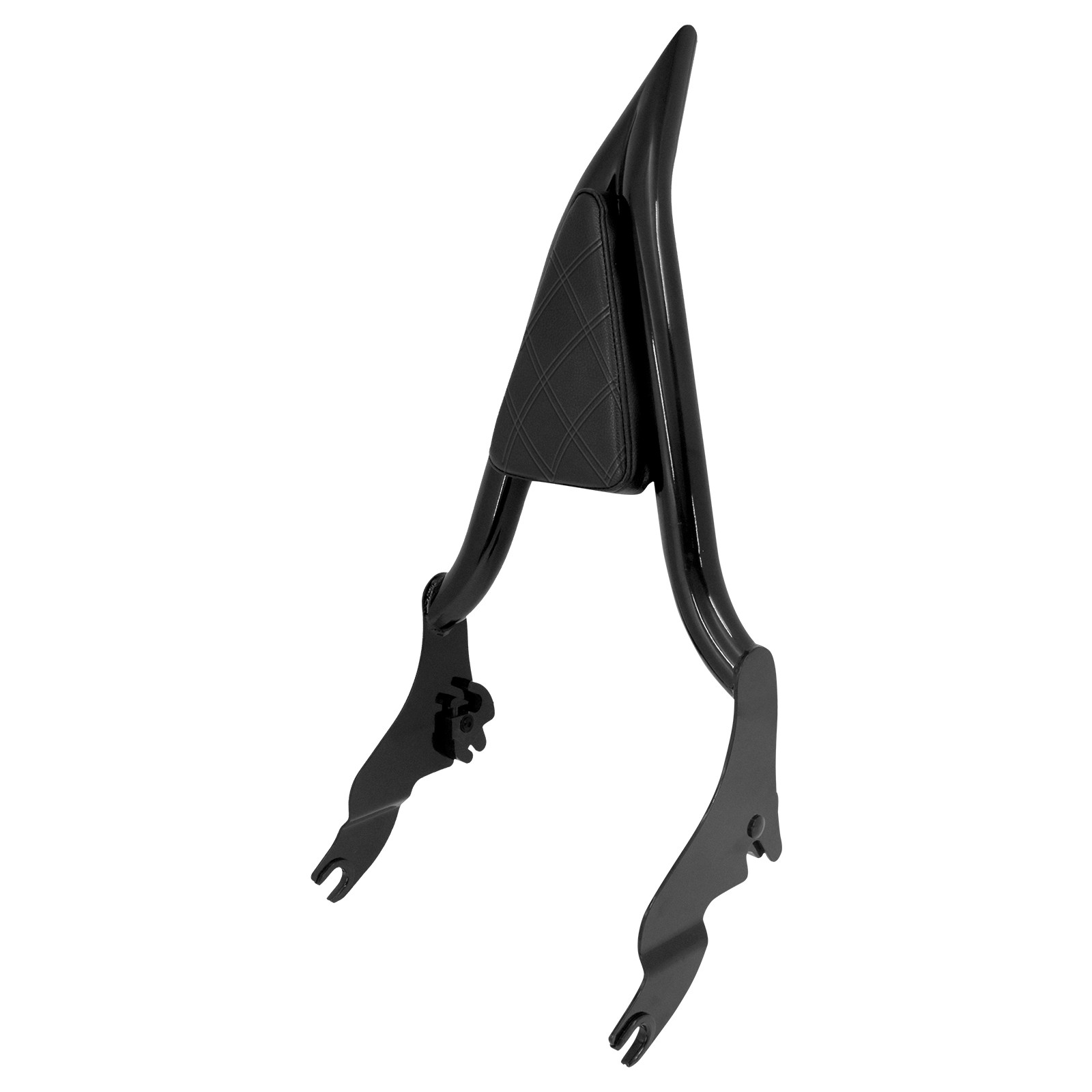 16" Passenger Diamond Backrest Sissy Bar For Harley 09-2025 Touring Street Glide