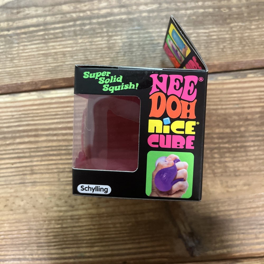 Nee Doh Nice Cube - Super Solid Squish! (Pink)