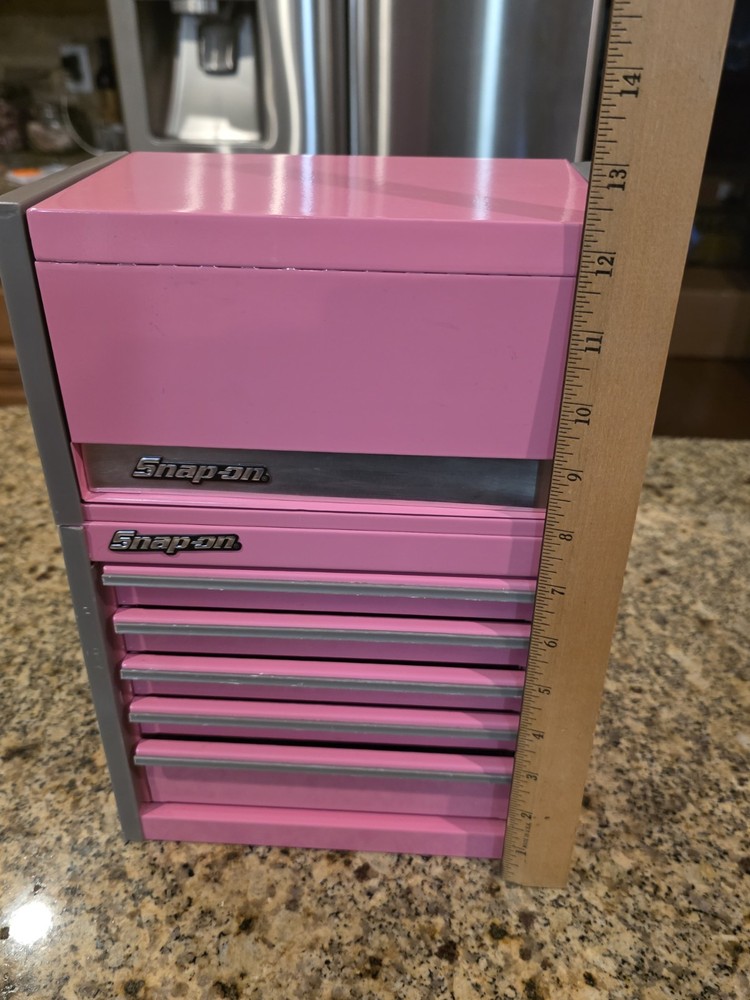 Snap-On - Micro Roll Cab BOTTOM & TOP chest "SET" Mini Tool Box Pink