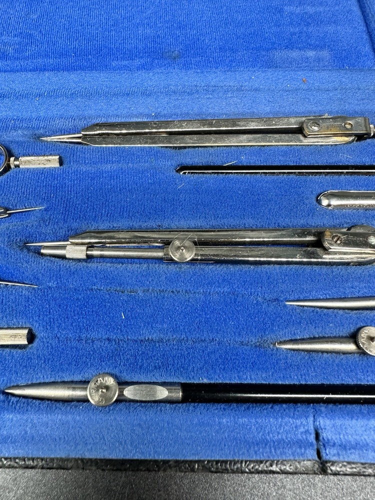 Grantley 4 Architect Box Draughtsman Drawing Tools Geometry Set Compass Engineer