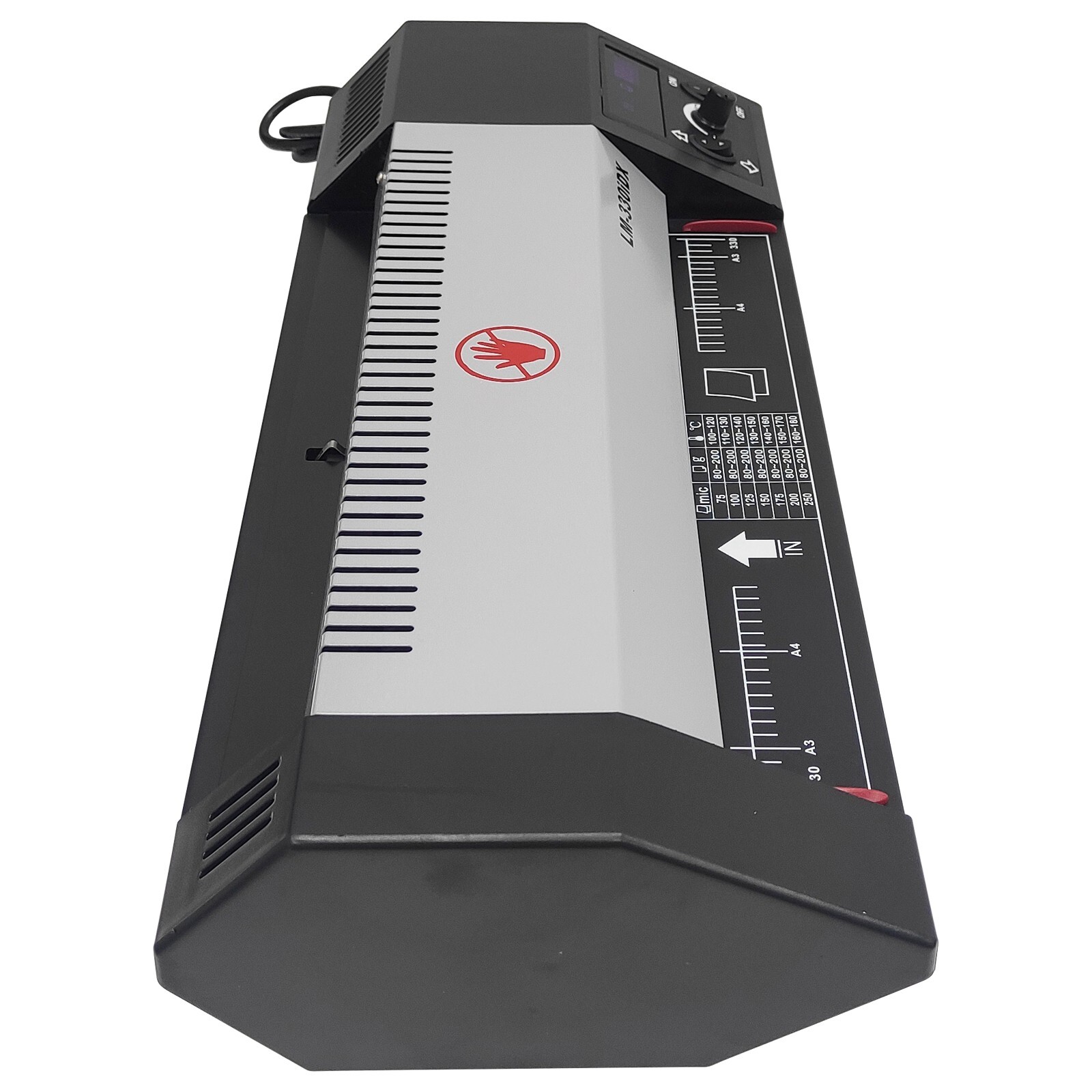 A3 Commercial Thermal Laminator 4 Rolls Pouch Film Hot&Cold Laminating Machine