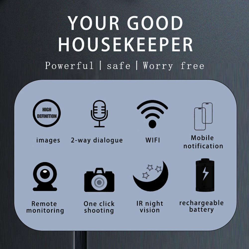 Smart Wifi Ring Doorbell Security Intercom Night Vision Video Camera Door Bell