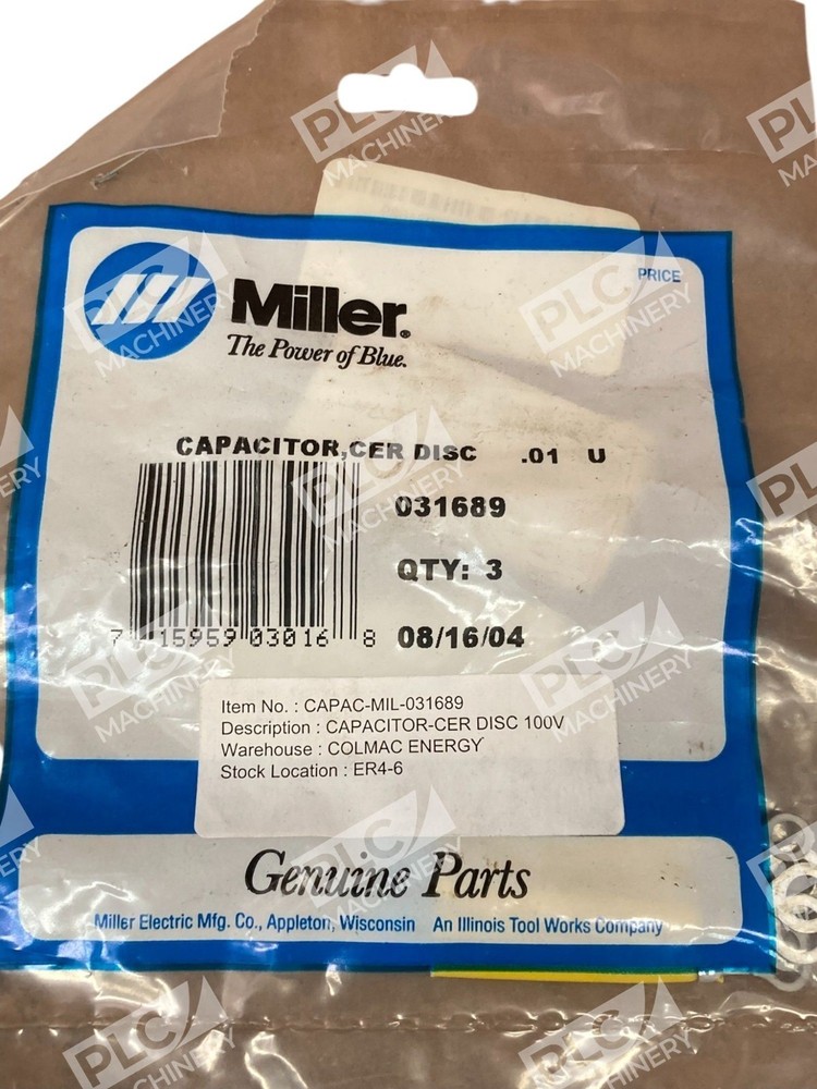 Miller 031689 Capacitor, Ceramic Disc