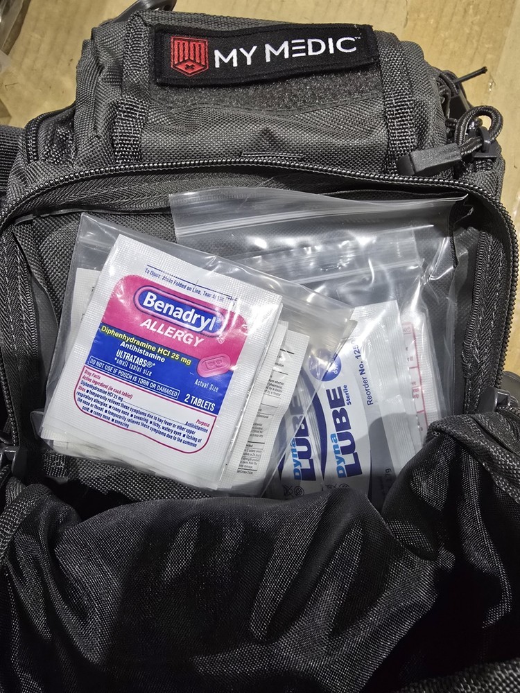 My Medic The Recon First Aid Kit, Basic Survival Backpack, Gray - 7 Compartments