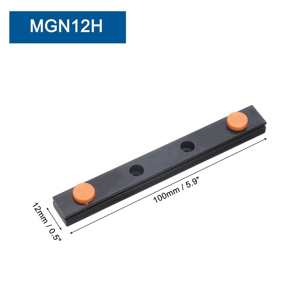 MGN12 100mm Linear Guide Rail, Black