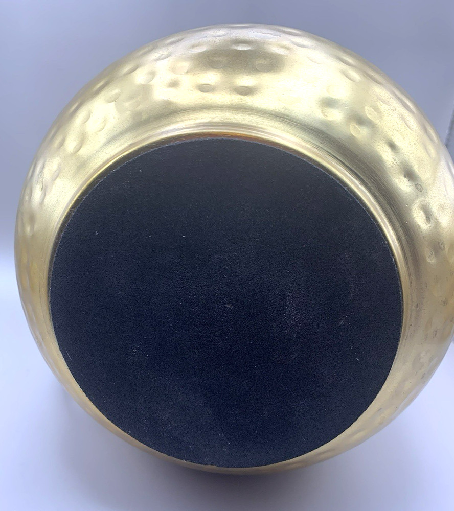 Hammered Bell Pitcher Gold-8" tall