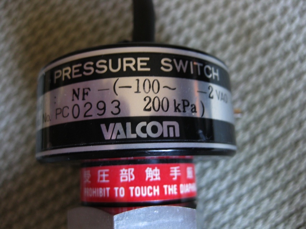 Valcom Pressure Switch NF-(-100~-2VAO-4D 200kPA)