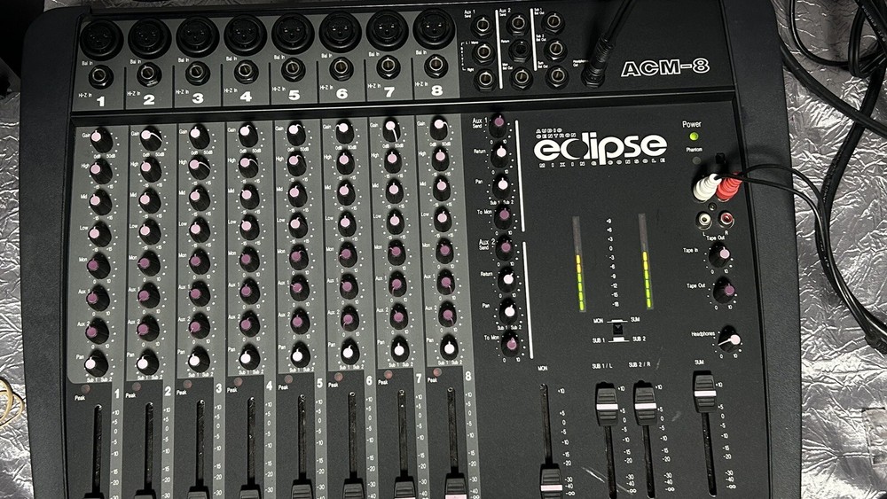 Audio Centron Eclipse Mixing Board ACM-8 Works GREAT
