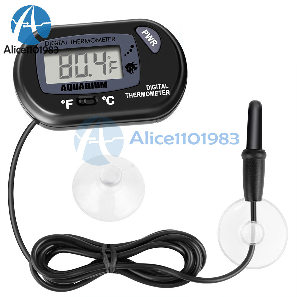 Digital LCD Sensor Temperature Controller Aquarium Thermometer Fish Tank Temp