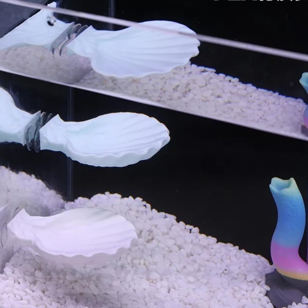 Betta Fish Hammock, Shell Pad with Strong Suction Cup Natural Resting Bed for...