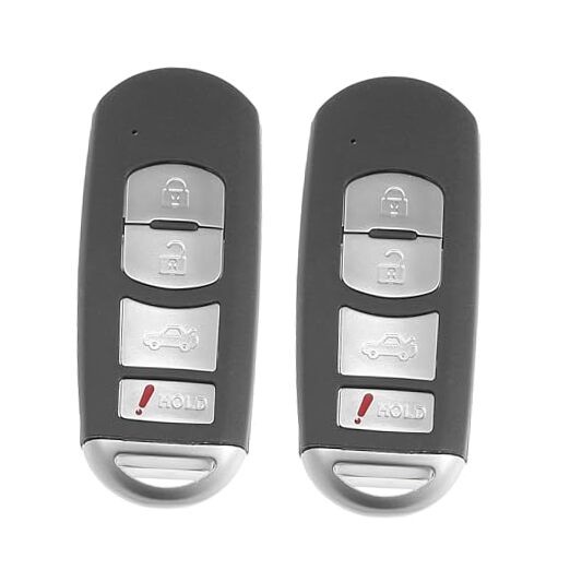 2pcs SKE13D-01 Car Key Fob Shell 4 Button Remote Control Key Case Shell
