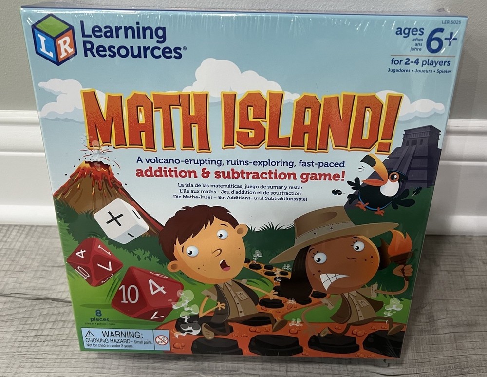 Learning Resources Maths Island Addition  Subtraction Game, Educational Games,