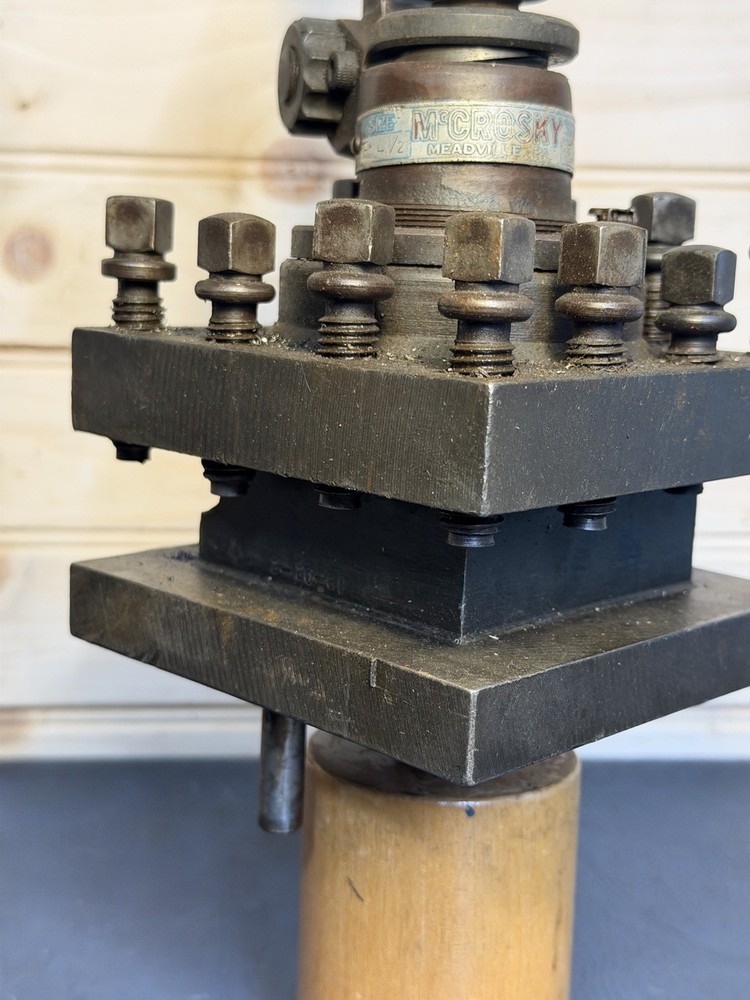 McCrosky Size E 4 1/2” 4 Side Quick Change Lathe Tool Post Machinist Tools
