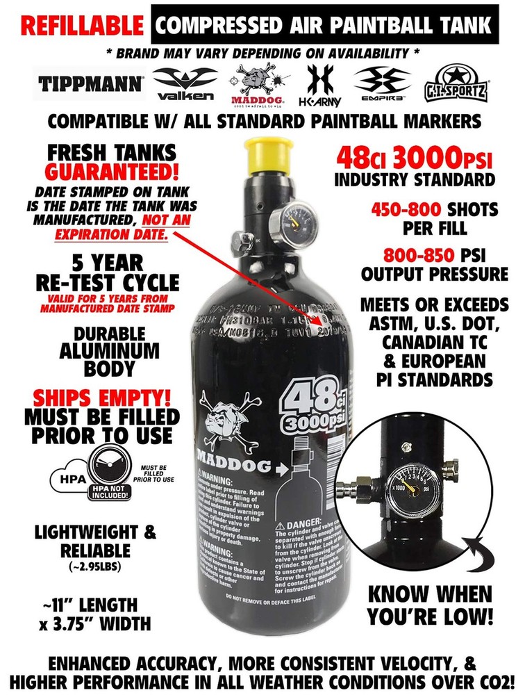 Maddog Tippmann Cronus Basic Paintball Gun Marker and Accessory Starter Packa...