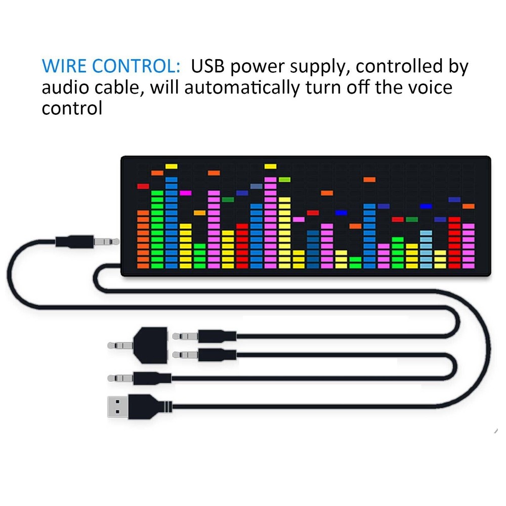 Music Spectrum Analyzer Stereo VU Meter Indicator LED Level Display Amplifier