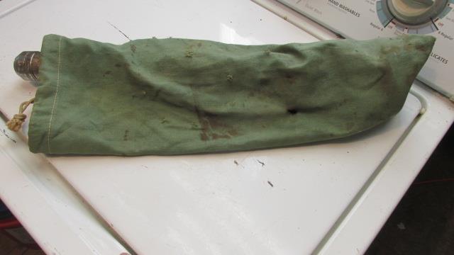 Vintage Mining Light With Leather Shoulder Strap And Ary Case Bag