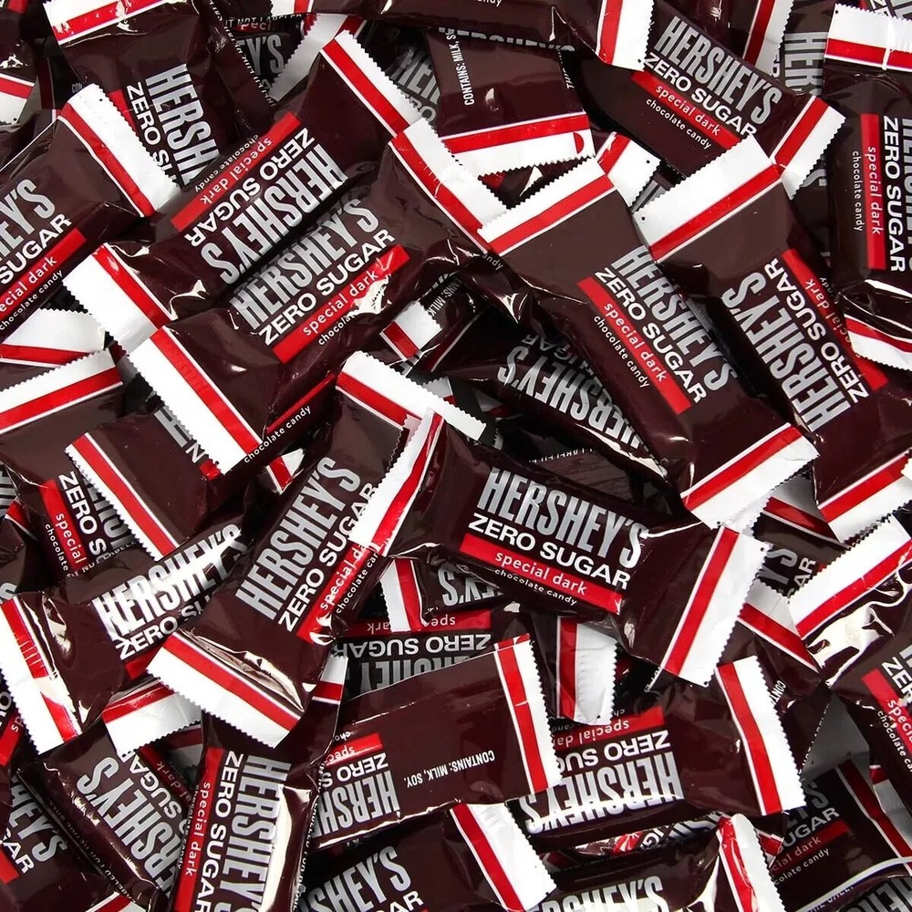 Hershey's Zero Sugar Special Dark Chocolate, Bulk & Delicious Candy (2 Pounds)
