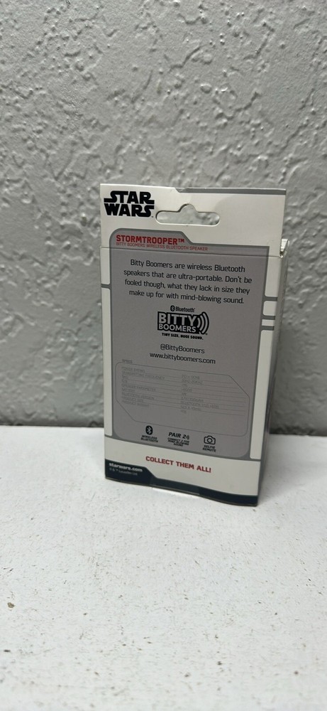 Bitty Boomers Star Wars Wireless Bluetooth Speaker -Stormtrooper New
