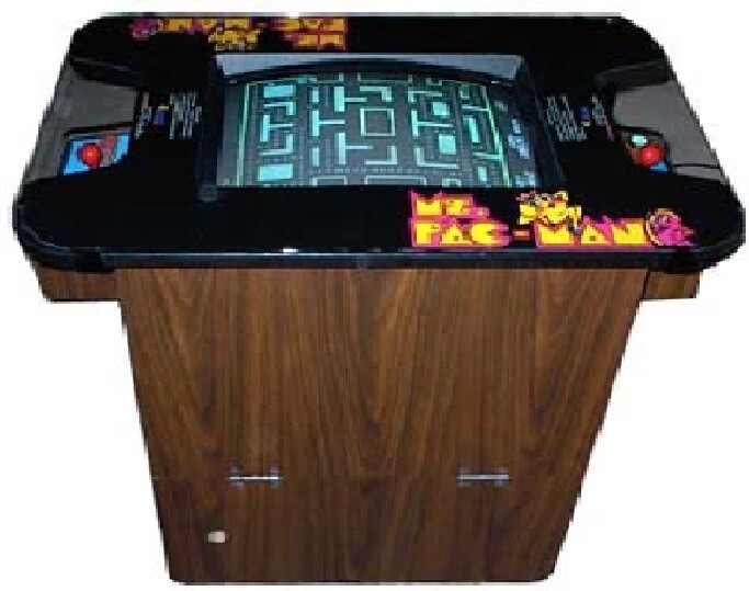 MS PAC-MAN ARCADE MACHINE COCKTAIL TABLE
