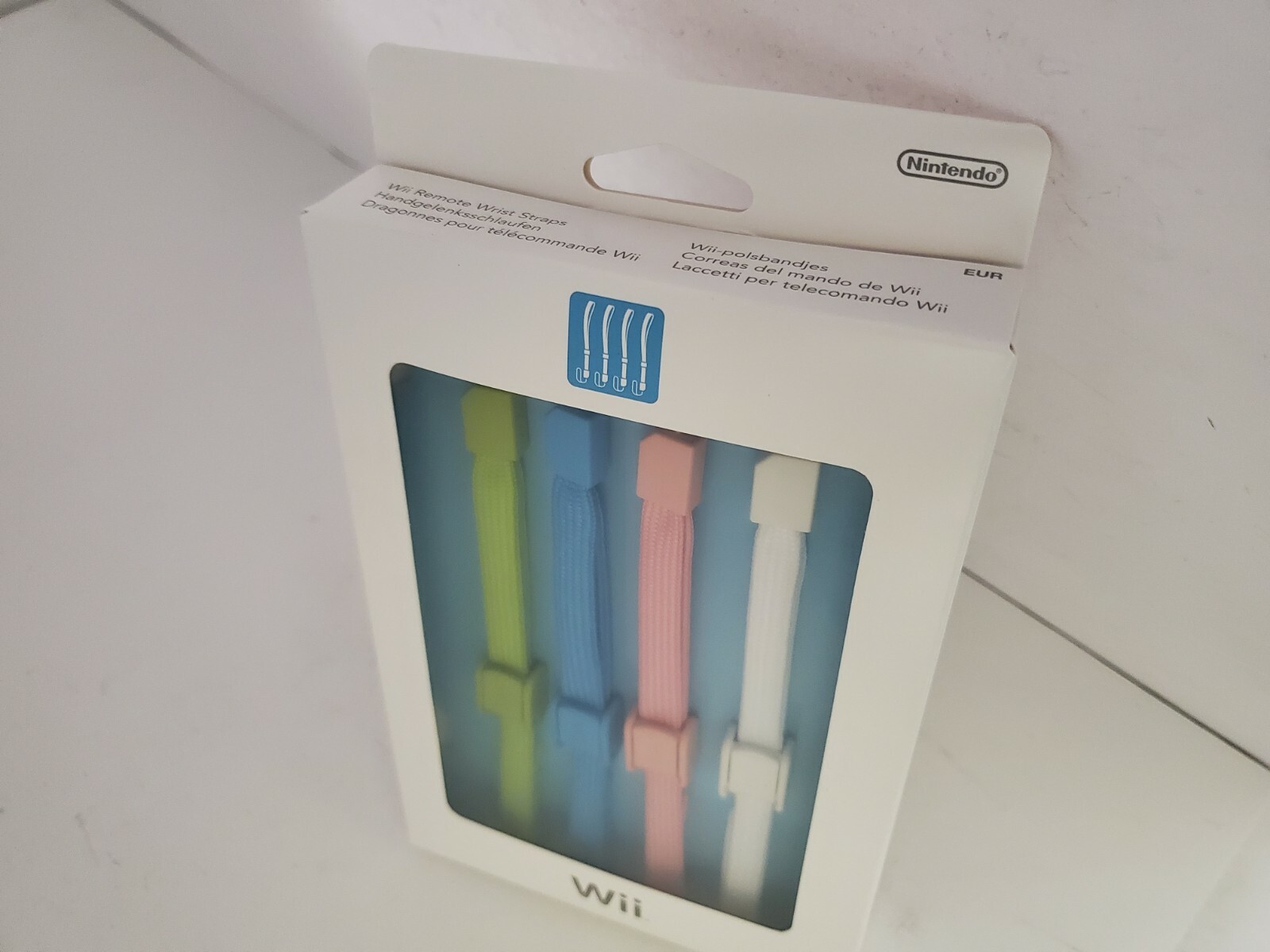 4 NEW Official OEM Nintendo Wii Remote Wrist Strap RVL-018 Pink,Blue,White,Green