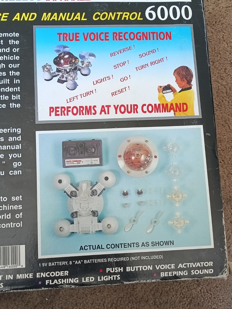 VINTAGE CAPSELA VOICE 6000 COMMAND, REMOTE CONTROL NEW IN OPEN BOX