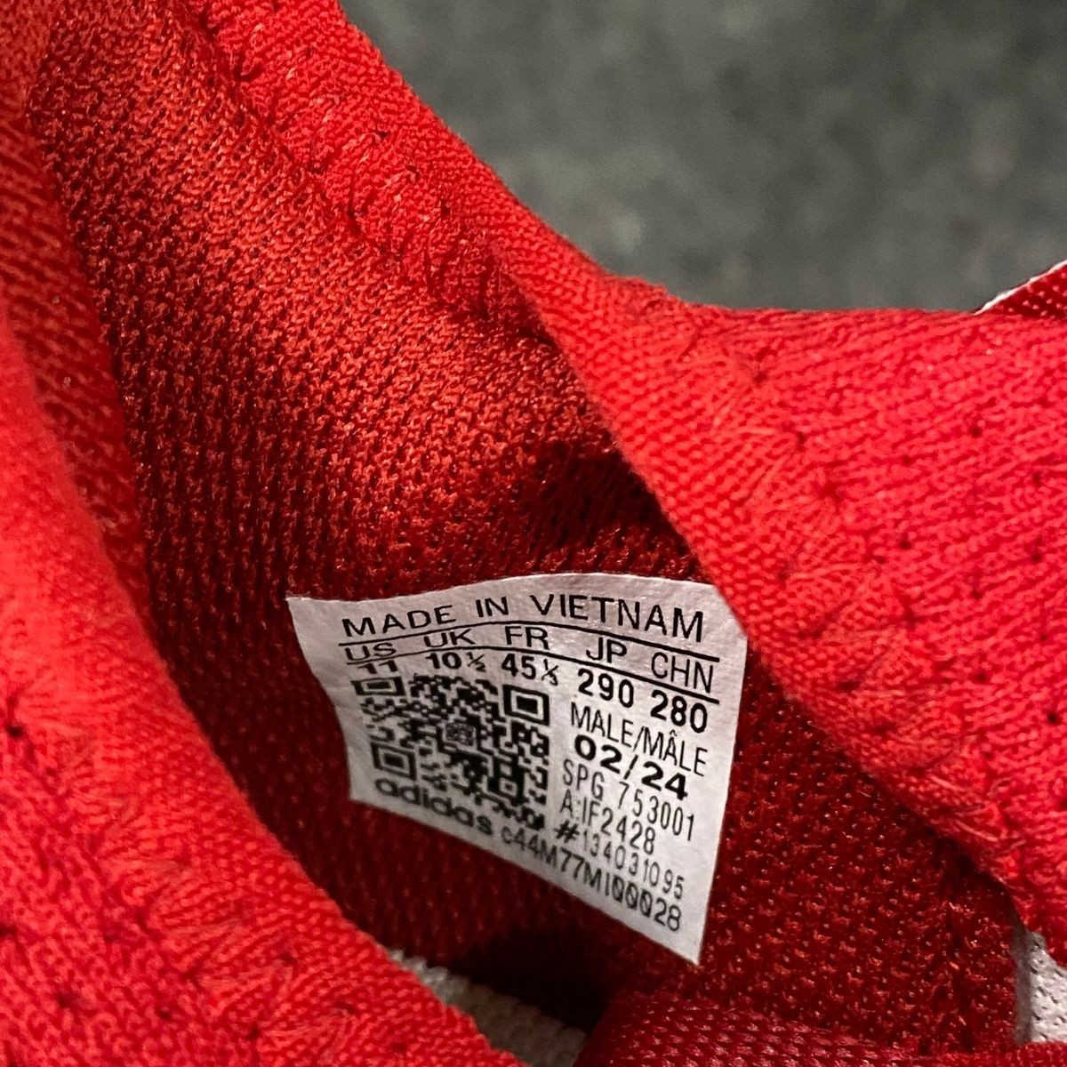 ADIDAS Adizero Electric.1 Performance Cleats Men's Size 11 Red/White