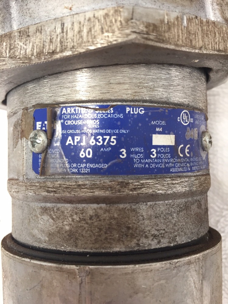 Eaton Crouse-Hinds APJ6375 model M4 Plug